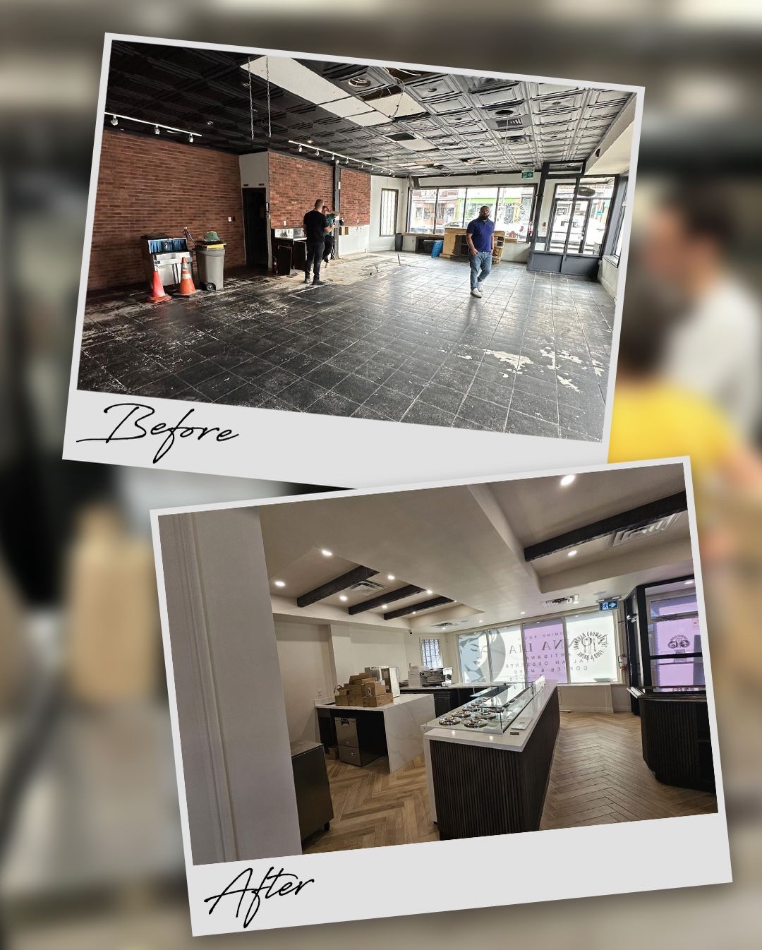 Nonna Lia build — before / after